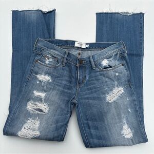 Abercrombie & Fitch Distressed Blue Jeans size 0